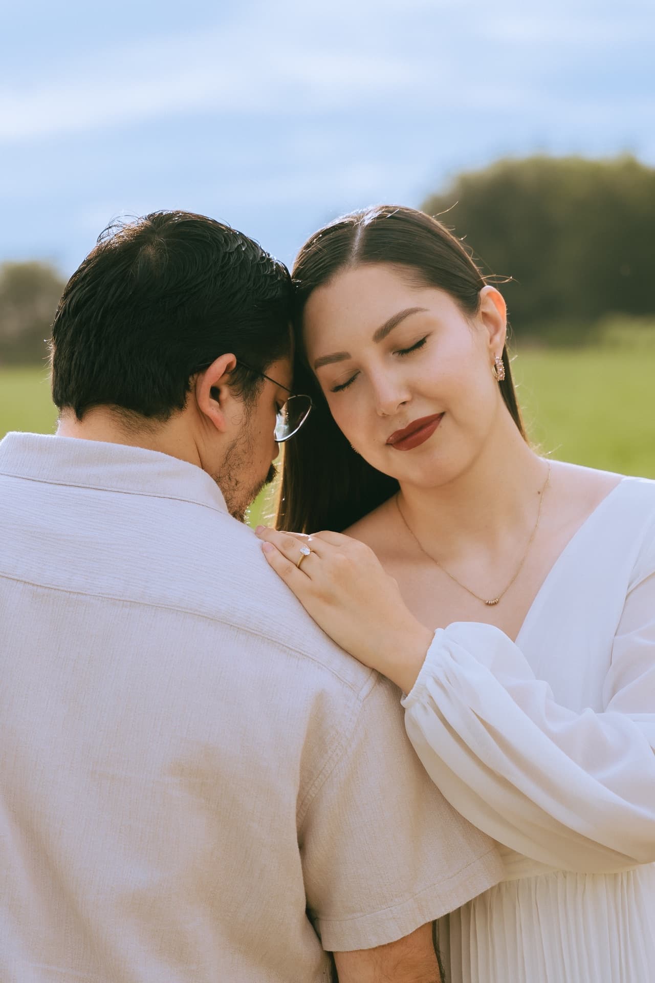 Karina y David en un momento íntimo